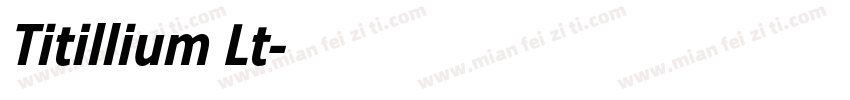 Titillium Lt字体转换